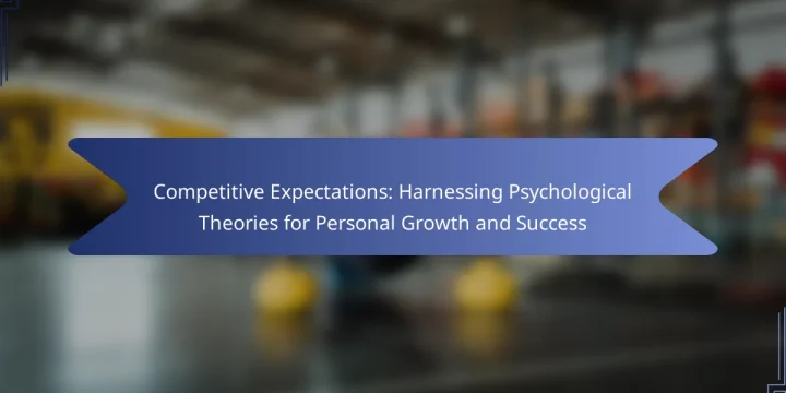 Competitive Expectations: Harnessing Psychological Theories for Personal Growth and Success