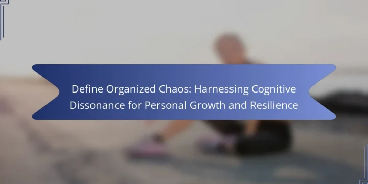 Define Organized Chaos: Harnessing Cognitive Dissonance for Personal Growth and Resilience