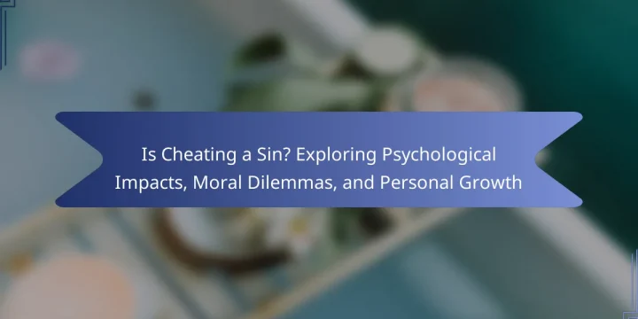Is Cheating a Sin? Exploring Psychological Impacts, Moral Dilemmas, and Personal Growth