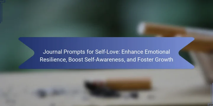 Journal Prompts for Self-Love: Enhance Emotional Resilience, Boost Self-Awareness, and Foster Growth