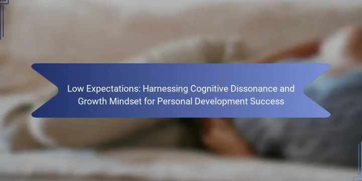 Low Expectations: Harnessing Cognitive Dissonance and Growth Mindset for Personal Development Success