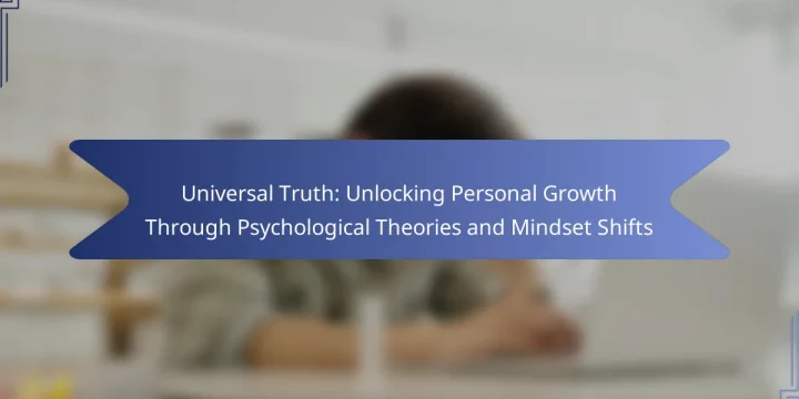 Universal Truth: Unlocking Personal Growth Through Psychological Theories and Mindset Shifts