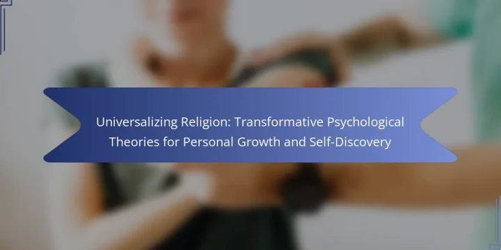 Universalizing Religion: Transformative Psychological Theories for Personal Growth and Self-Discovery